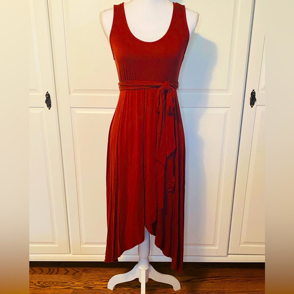 High-Low Midi Dress